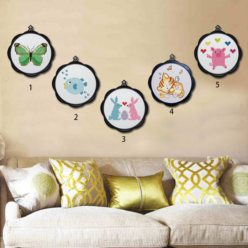 Cross Stitch Kit - Cute Animal Series | Diy Gifts For Childs - image 2