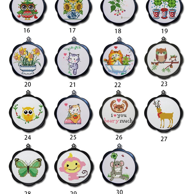 Cross Stitch Kit - Cute Animal Series | Diy Gifts For Childs - 30 - image 4