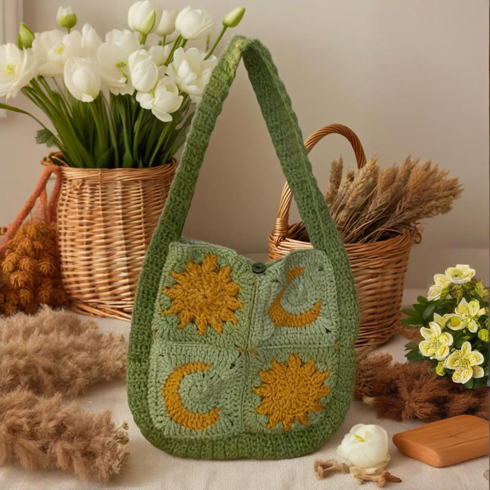 Diy Handmade Crochet Bag Kit - Charming Boho Bag | Easy Crochet Handicraft - image 1