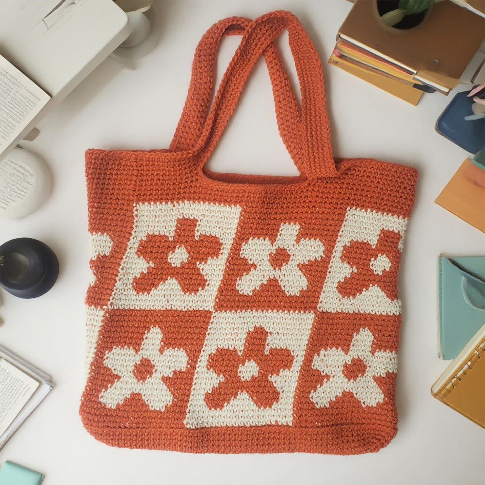 Diy Handmade Colourful Crochet Bag Kit - Floral Design Bag  | Nice Birthday Gifts For Mom - image 6