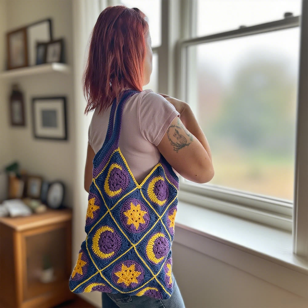 Diy Handmade Purple Crochet Bag Kit - Charming Bag Craft | Gifts For Her - image 1