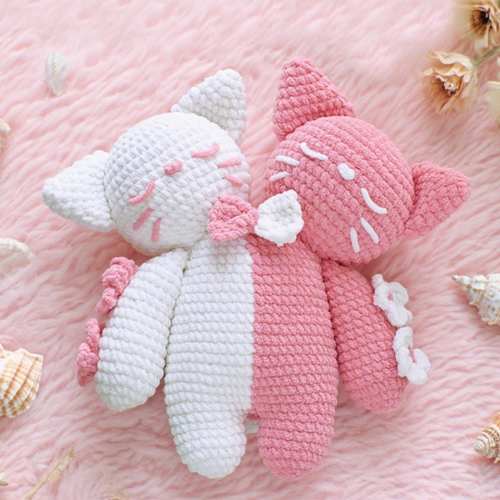 Diy Handmade Hug Cats Crochet Kit - Valentine's Day Crafts | Perfect For Lovers - image 2