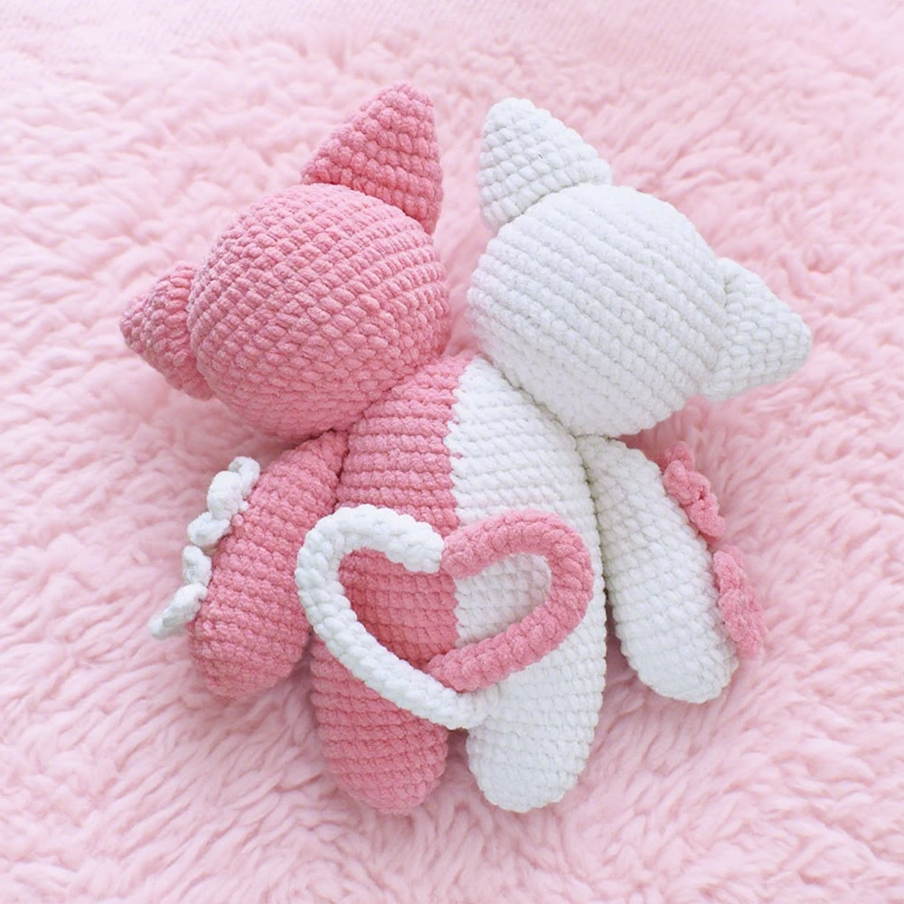 Diy Handmade Hug Cats Crochet Kit - Valentine's Day Crafts | Perfect For Lovers - image 1