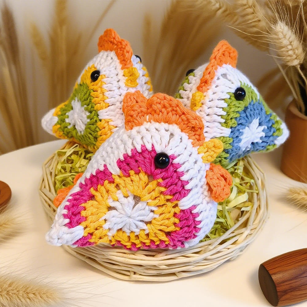 Diy Handmade Chick Crochet Kit - Adorable Animal Craft  | Room Ornament Needlework  - image 1