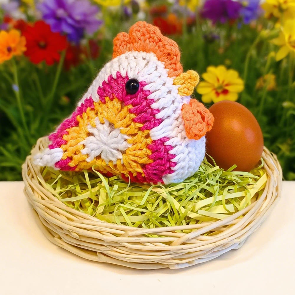 Diy Handmade Chick Crochet Kit - Adorable Animal Craft  | Room Ornament Needlework  - image 0