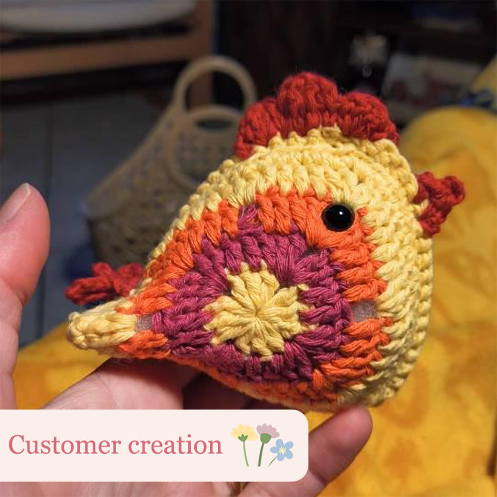 Diy Handmade Chick Crochet Kit - Adorable Animal Craft  | Room Ornament Needlework  - image 6