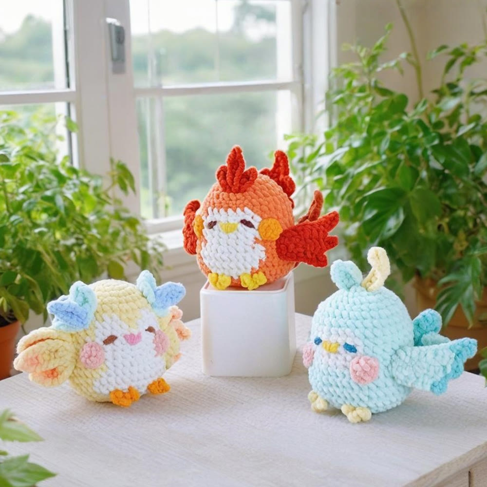 Diy Handmade Crochet Birds Kit - Cute Animal Toy | Perfect Desk Decor - image 0