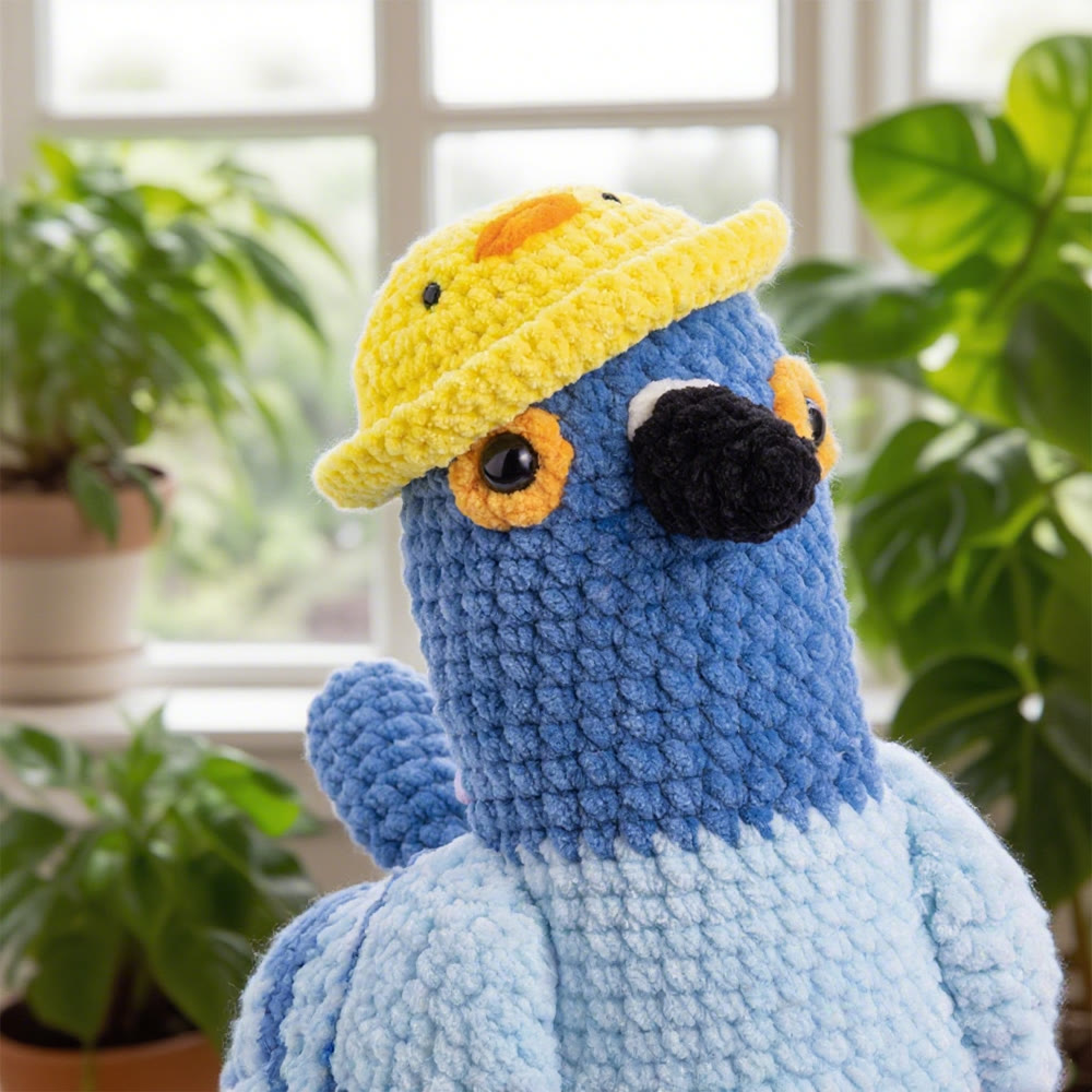 Diy Handmade Crochet Pigeon Kit - Starter Needle Set | Perfect For Bird Lovers - image 1