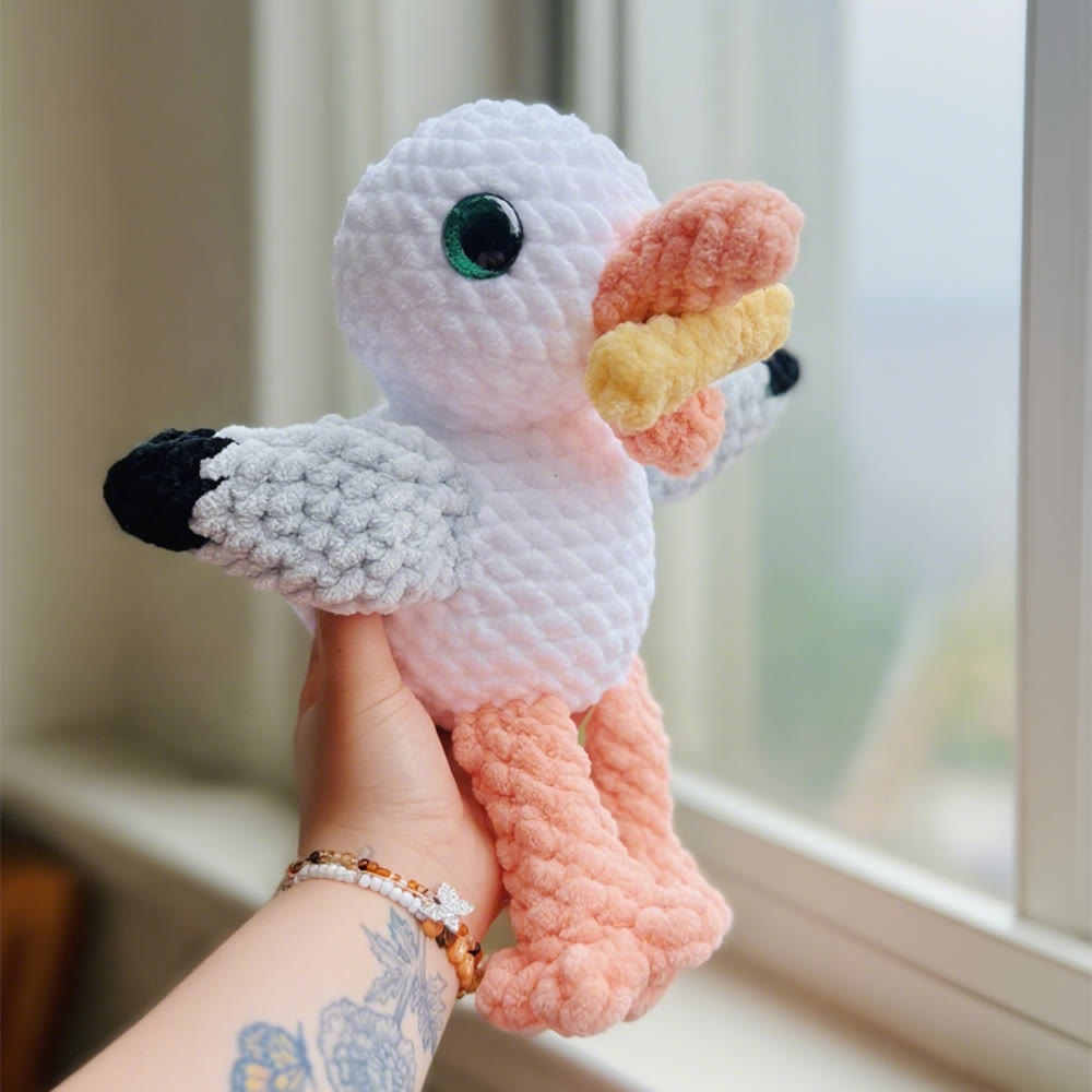 Diy Handmade Crochet Seagull Kit - Cute Crochet Doll | Gifts For Home Decoration - image 3