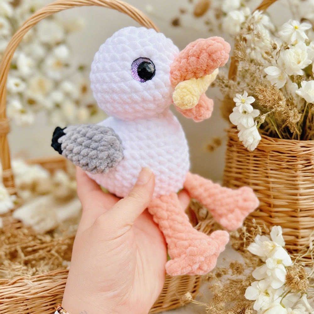 Diy Handmade Crochet Seagull Kit - Cute Crochet Doll | Gifts For Home Decoration - Diy Handmade Crochet Seagull Kit - image 0