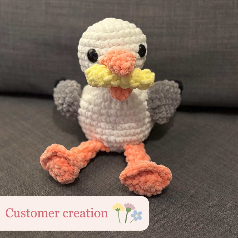 Diy Handmade Crochet Seagull Kit - Cute Crochet Doll | Gifts For Home Decoration - image 4