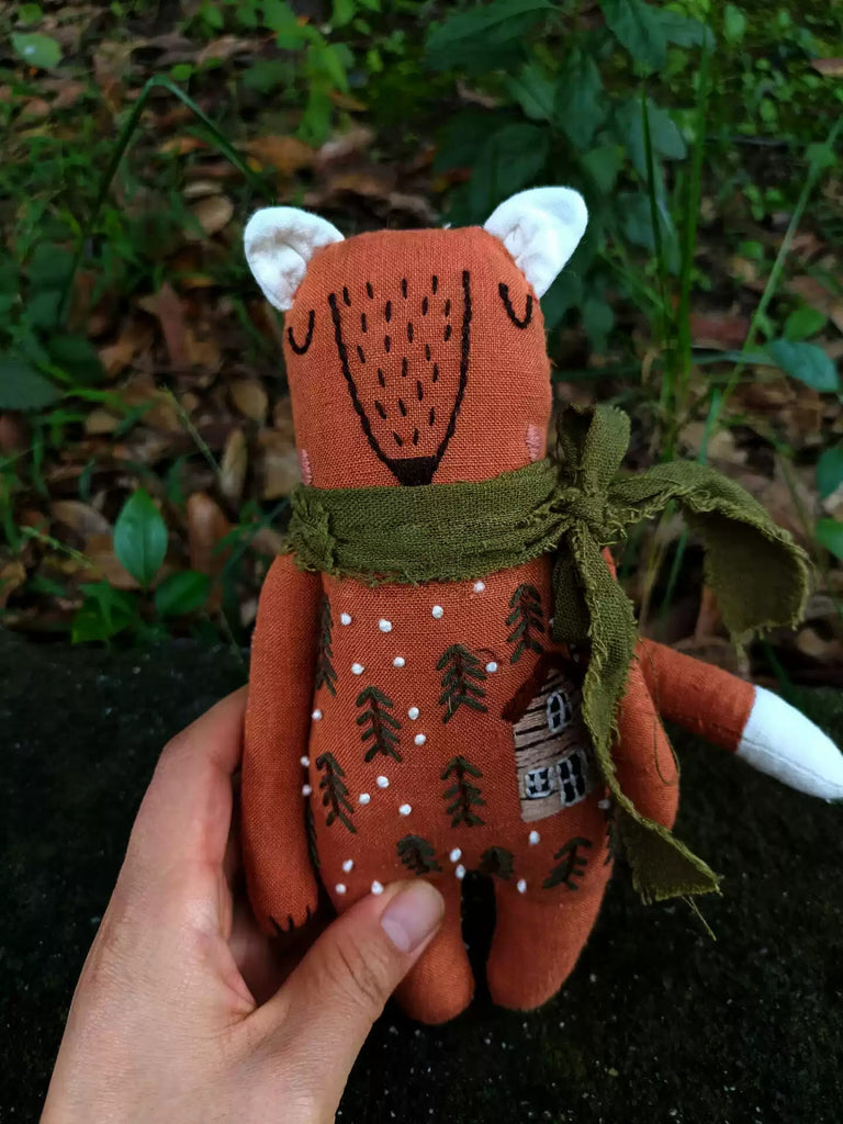 Embroidery Animal Series Kits  -  Diy Animal Toys | Fashionable Gifts For Childs - Fox - image 1