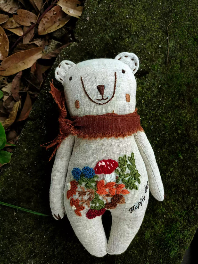 Embroidery Animal Series Kits  -  Diy Animal Toys | Fashionable Gifts For Childs - Bear - image 0