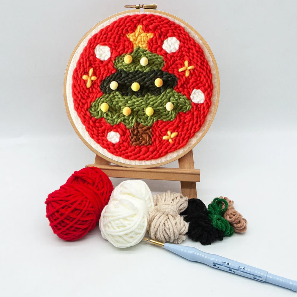 Shining Christmas Tree Punch Needle  Kit - Great  Christmas Gifts |  Perfect For Wall Decoration - image 9