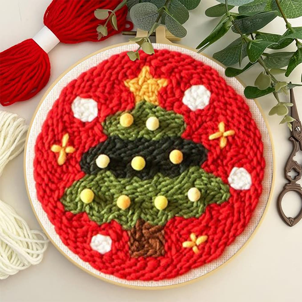 Shining Christmas Tree Punch Needle  Kit - Great  Christmas Gifts |  Perfect For Wall Decoration - image 4