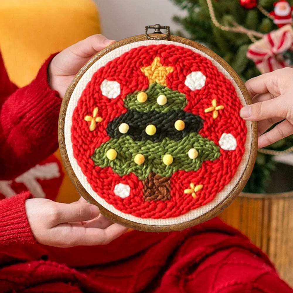 Shining Christmas Tree Punch Needle  Kit - Great  Christmas Gifts |  Perfect For Wall Decoration - image 7