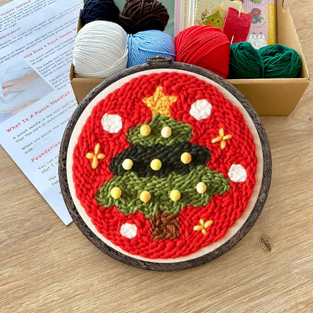 Shining Christmas Tree Punch Needle  Kit - Great  Christmas Gifts |  Perfect For Wall Decoration - image 6