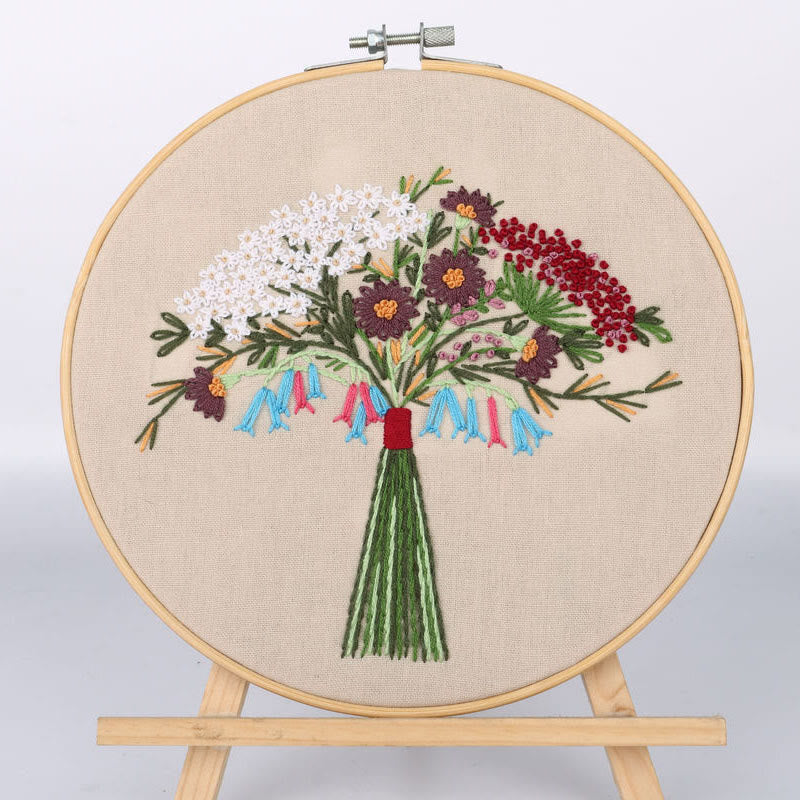 Rubbyoo Embroidery Kit - Charming Bouquet Series |  Flowers Handmade Decor - F - image 5