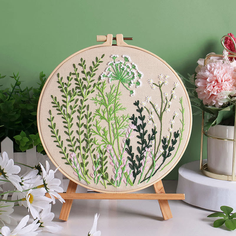 Rubbyoo Embroidery Kit - Charming Bouquet Series |  Flowers Handmade Decor - C - image 2