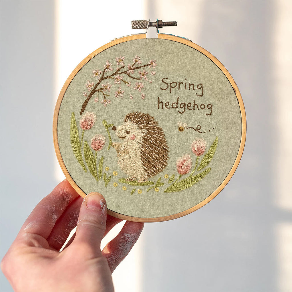 Rubbyoo Embroidery Kit - Spring Hedgehog | Diy Forest Animal Artwork  - image 6