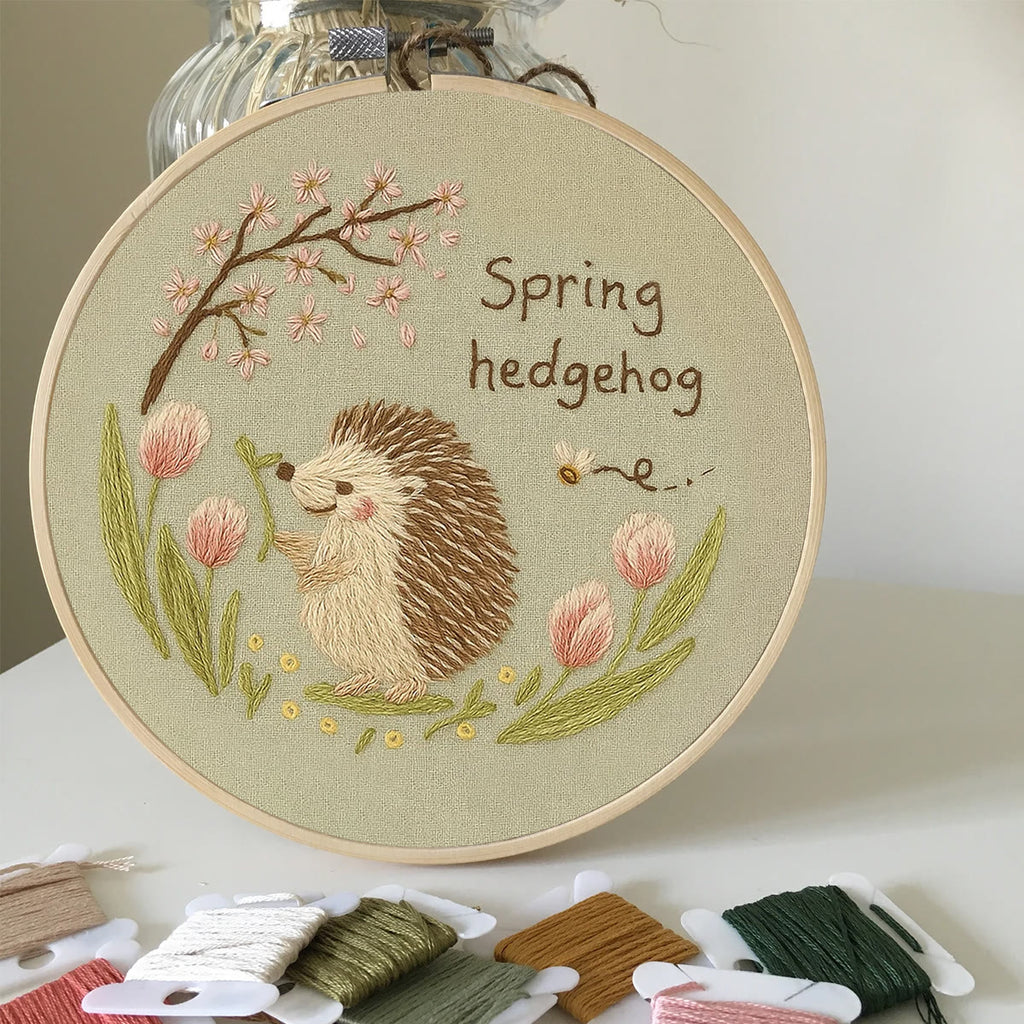 Rubbyoo Embroidery Kit - Spring Hedgehog | Diy Forest Animal Artwork  - image 8