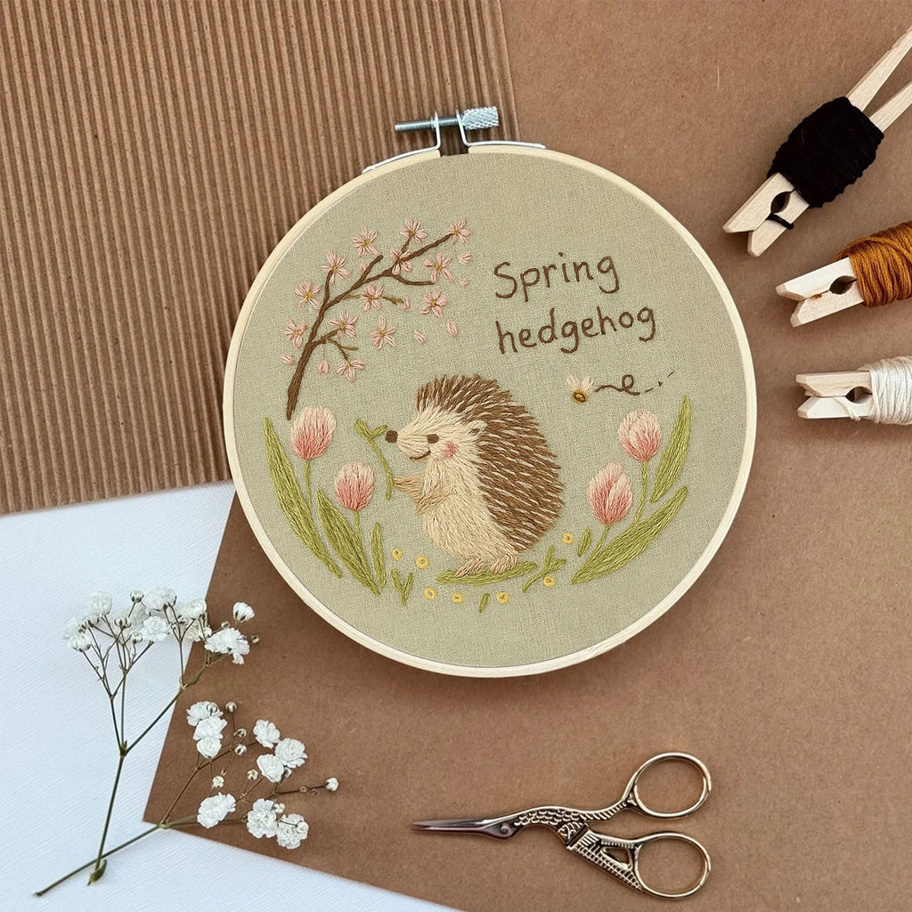 Rubbyoo Embroidery Kit - Spring Hedgehog | Diy Forest Animal Artwork  - image 7