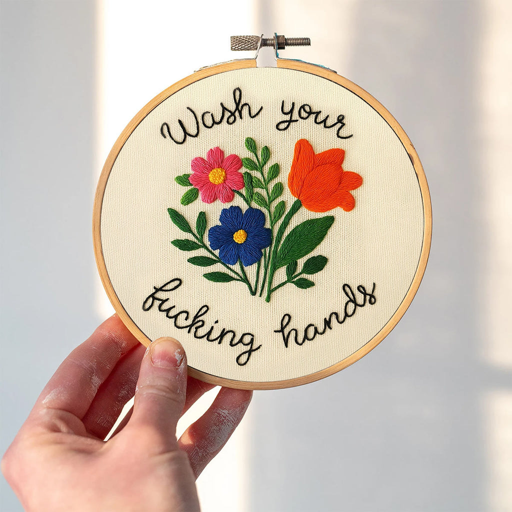 Rubbyoo Embroidery Kit - Bright Flower | Creative Floral Craft - image 8