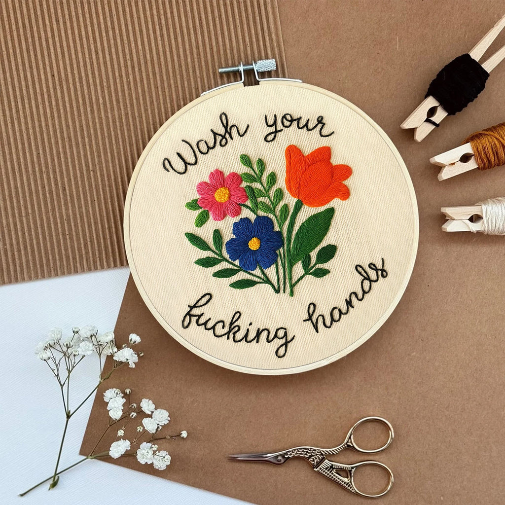 Rubbyoo Embroidery Kit - Bright Flower | Creative Floral Craft - image 7