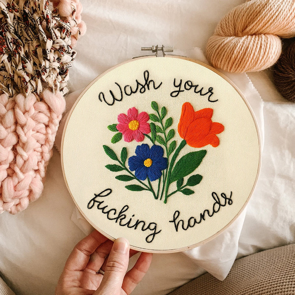 Rubbyoo Embroidery Kit - Bright Flower | Creative Floral Craft - image 6