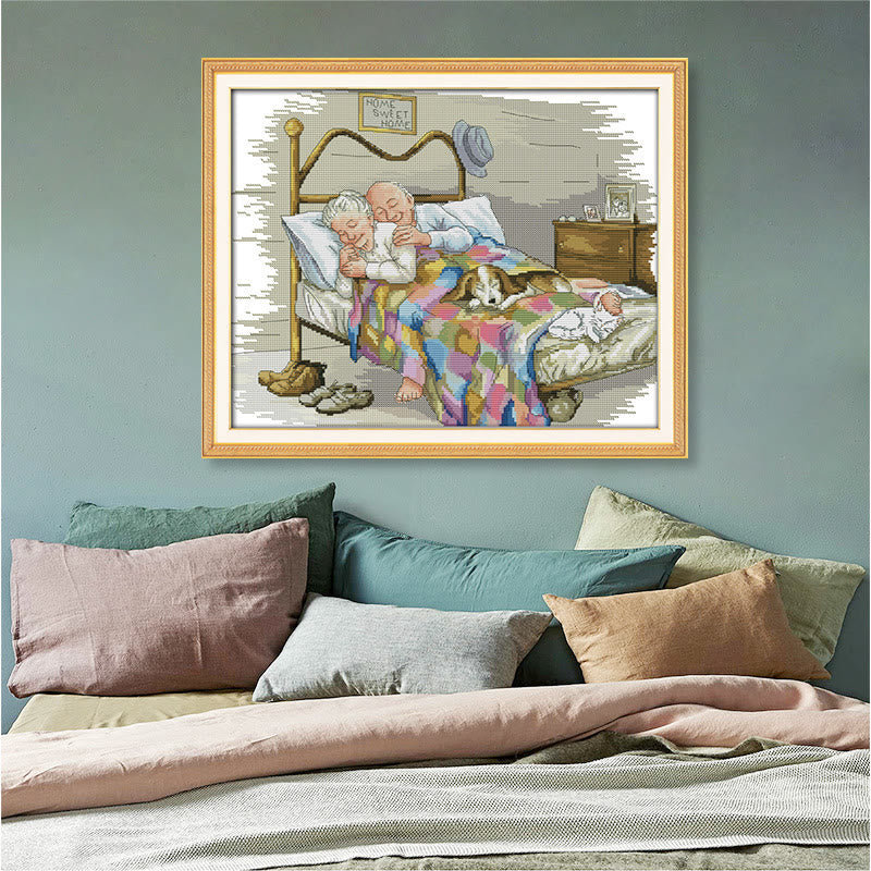 Cross Stitch Kit -  Loving And Happy Couple | Nice Housewarming Gifts - image 2