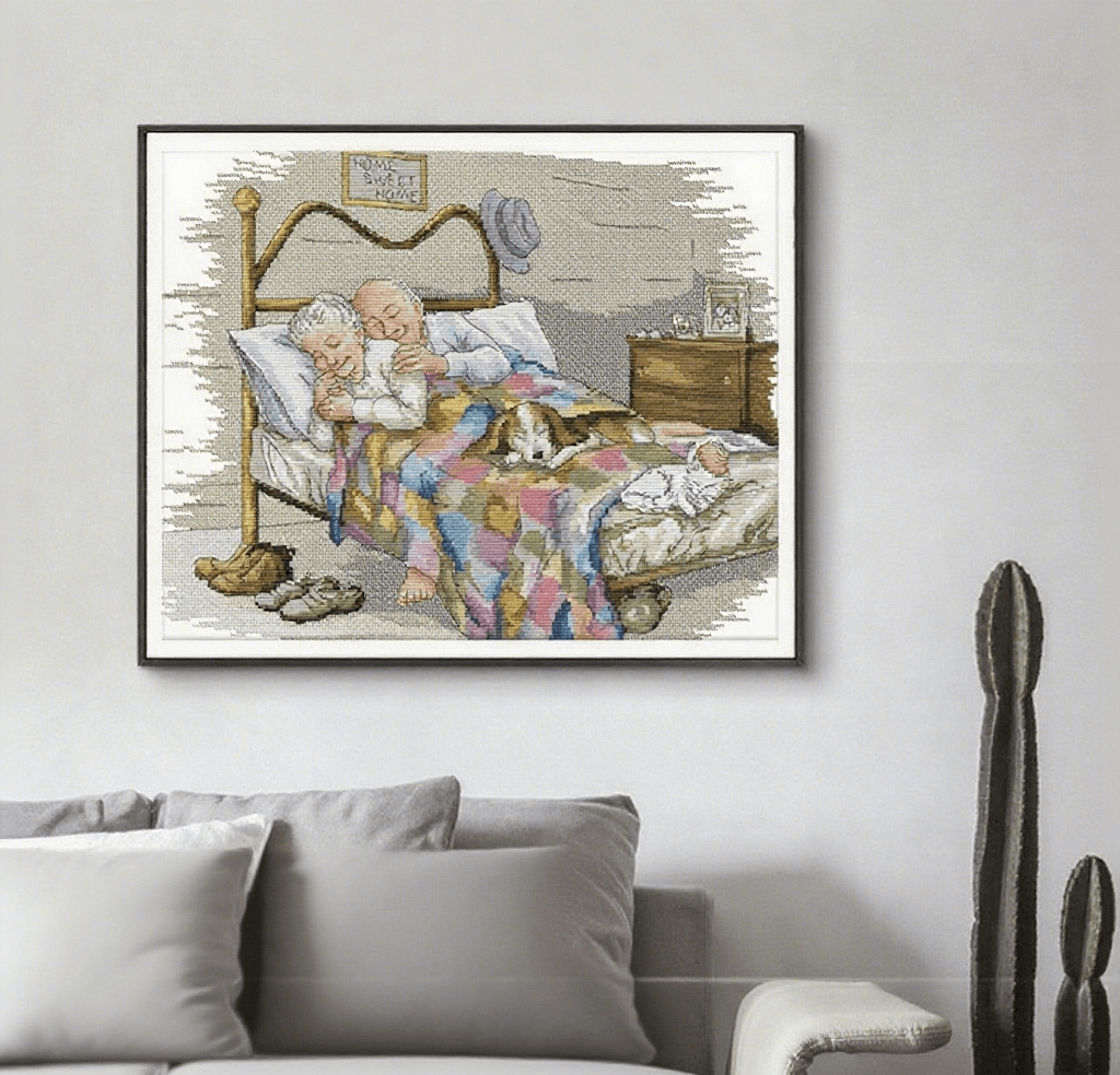 Cross Stitch Kit -  Loving And Happy Couple | Nice Housewarming Gifts - image 3