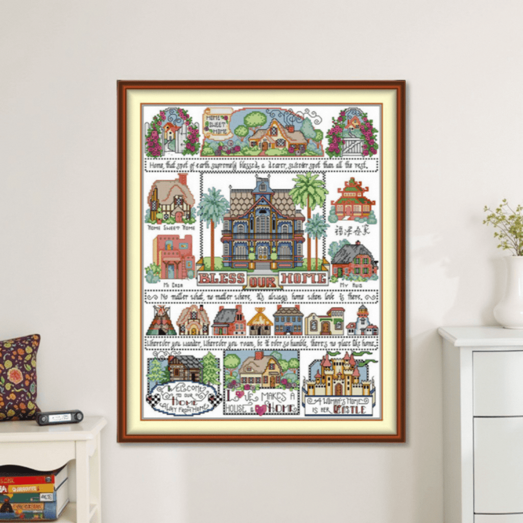 Cross Stitch Kit - Sweet Home |  Perfect For Housewarming Gifts - image 3