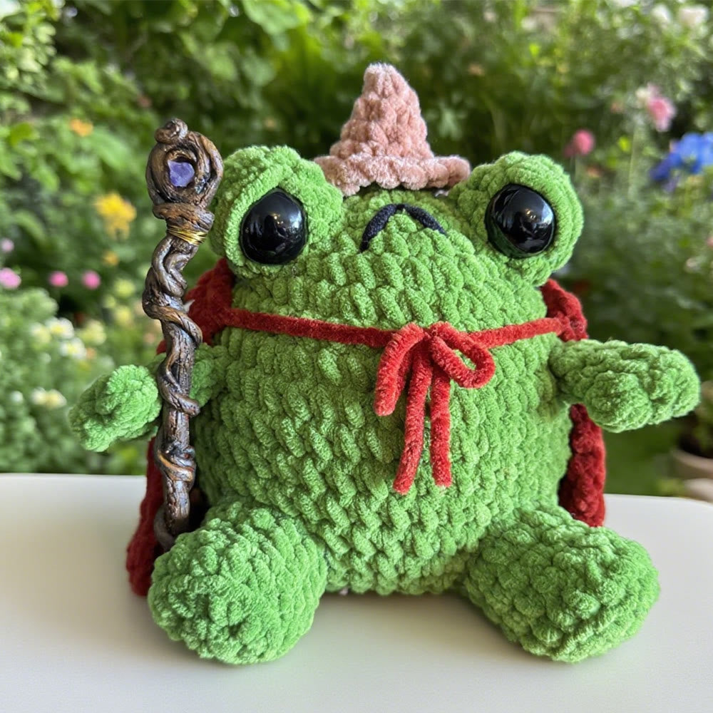 Diy Handmade Magic Frog Crochet  Kit - Unique Animal Craft | Nice For Gifts - Green  - image 3