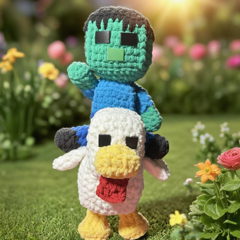 Diy Handmade Crochet  Kit - Chick And Zombie | Easy Handicraft For Beginner - Chick And Zombie - image 0