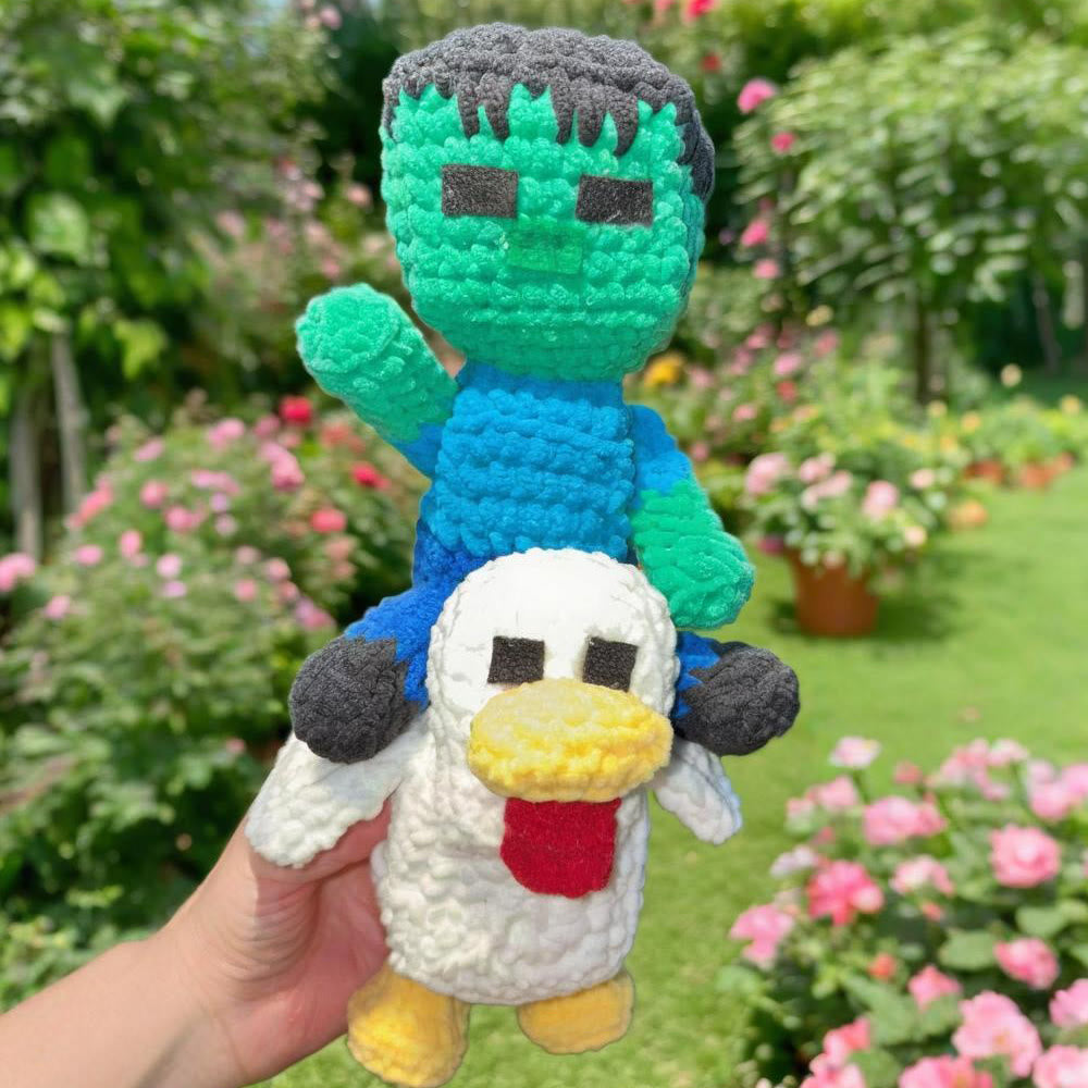 Diy Handmade Crochet  Kit - Chick And Zombie | Easy Handicraft For Beginner - image 1