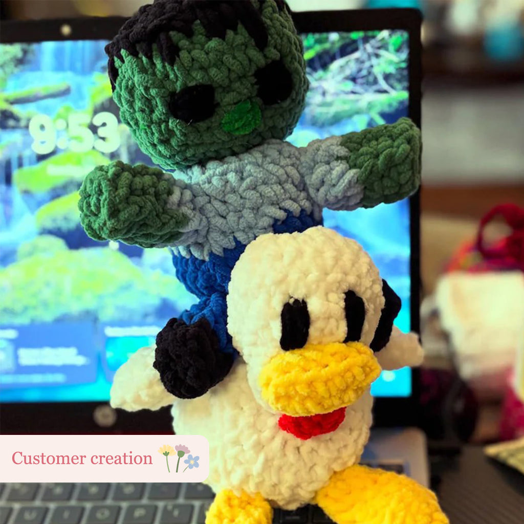 Diy Handmade Crochet  Kit - Chick And Zombie | Easy Handicraft For Beginner - image 2