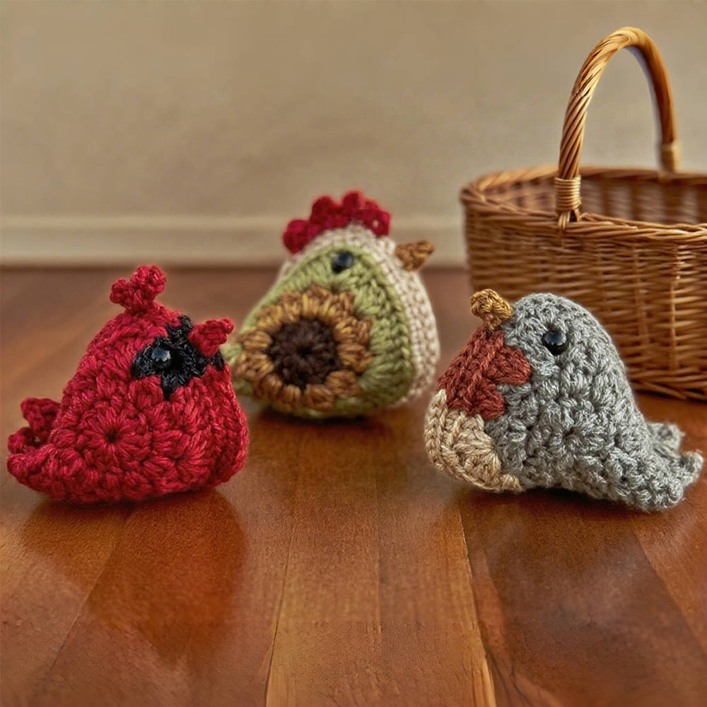 Diy Handmade Chicken And Bird Crochet  Kit - Cute Needle Doll | Nice Birthday Craft - image 0
