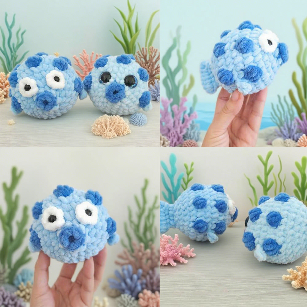Diy Handmade Pufferfish Crochet Kit - Beautiful Crochet Handicraft | Needle Set For Beginner - image 12