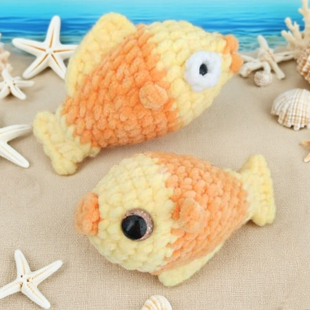 Diy Handmade Pufferfish Crochet Kit - Beautiful Crochet Handicraft | Needle Set For Beginner - image 4