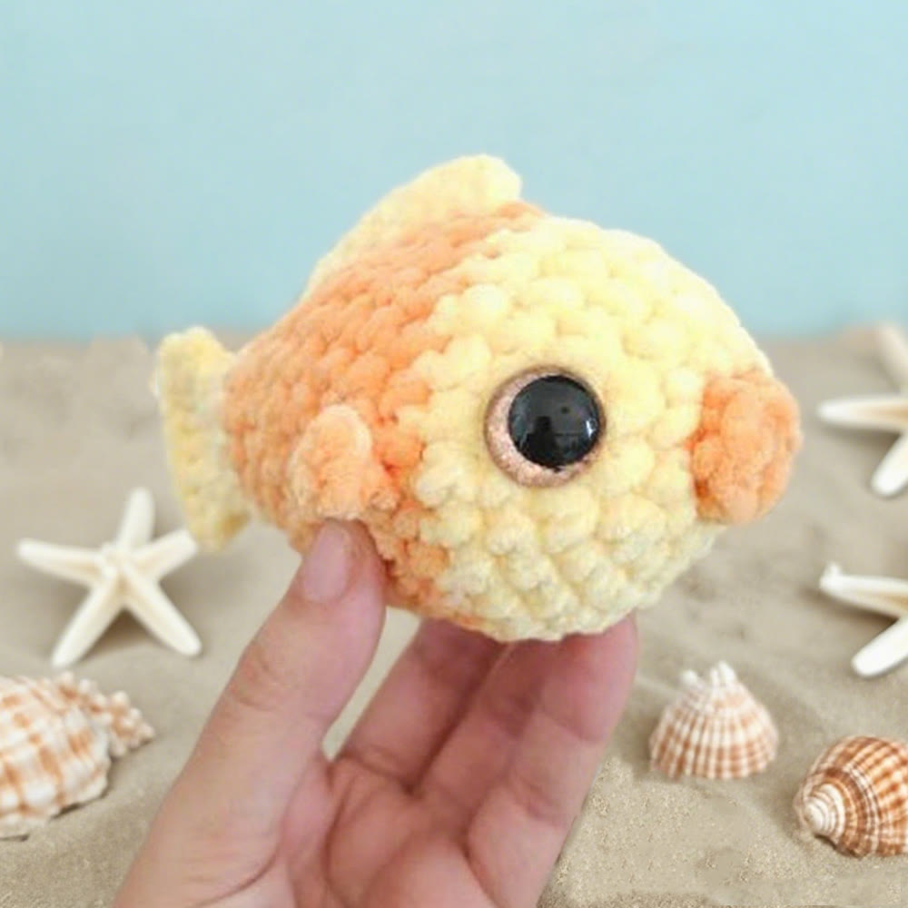 Diy Handmade Pufferfish Crochet Kit - Beautiful Crochet Handicraft | Needle Set For Beginner - image 7