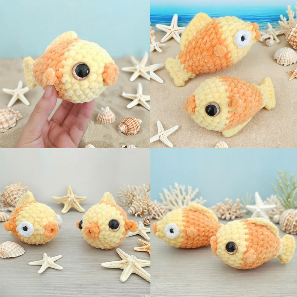 Diy Handmade Pufferfish Crochet Kit - Beautiful Crochet Handicraft | Needle Set For Beginner - image 13