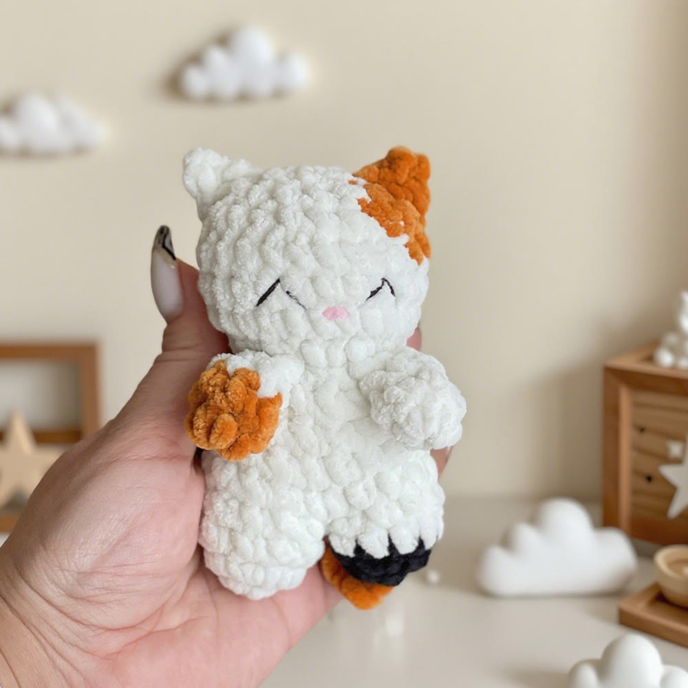 Diy Handmade Mini Animal Crochet  Kit - Handmade Adorable Doll | Perfect Birthday Craft - Cat - image 0