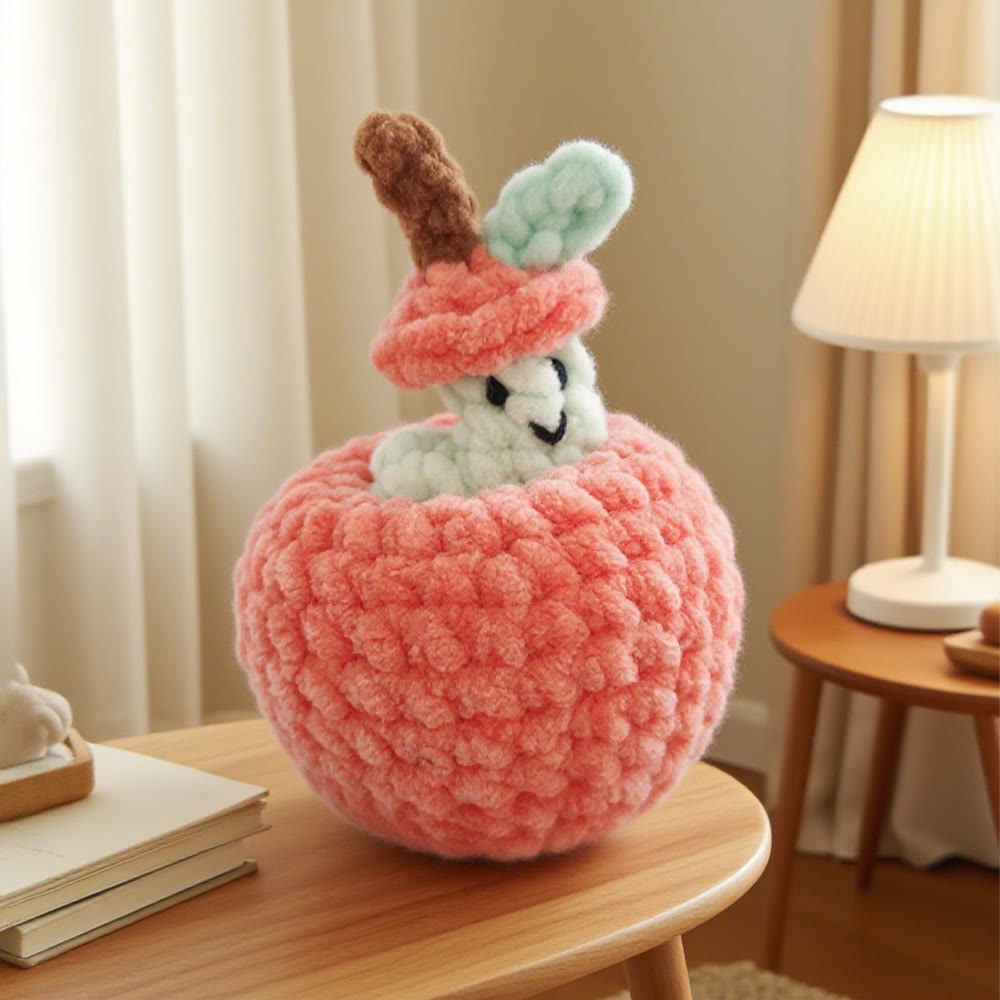 Diy Handmade Apple Crochet  Kit - Creative Fruit Doll | Unique Diy Craft - Apple Crochet  Kit - image 0