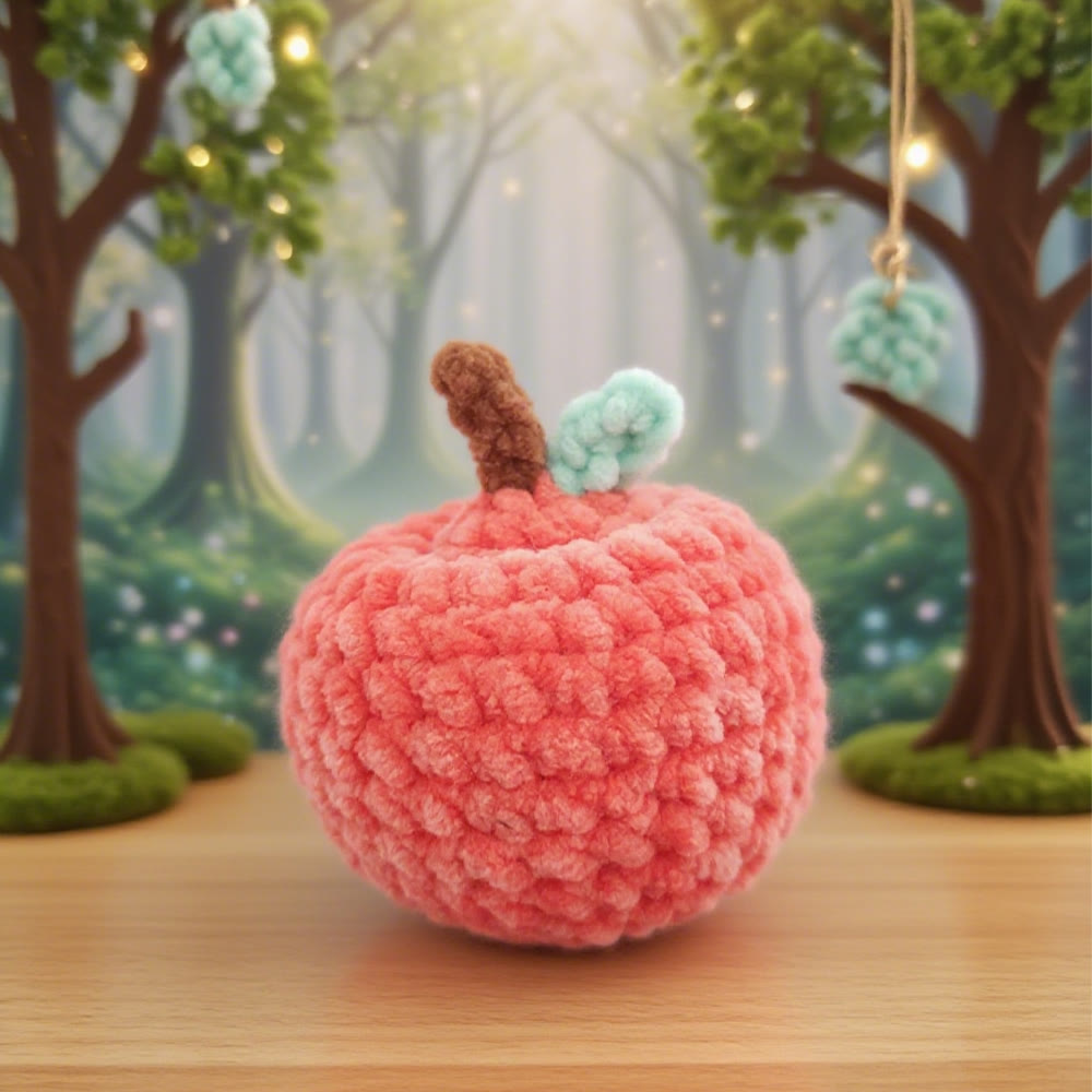 Diy Handmade Apple Crochet  Kit - Creative Fruit Doll | Unique Diy Craft - image 2