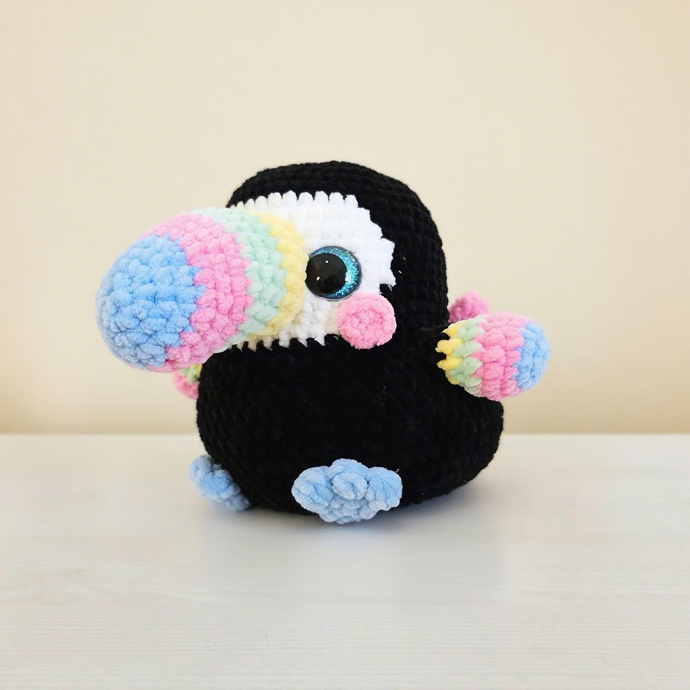 Diy Handmade Toucan Crochet  Kit - Needle Bird Handicraft |  Nice Animal Collection - image 1