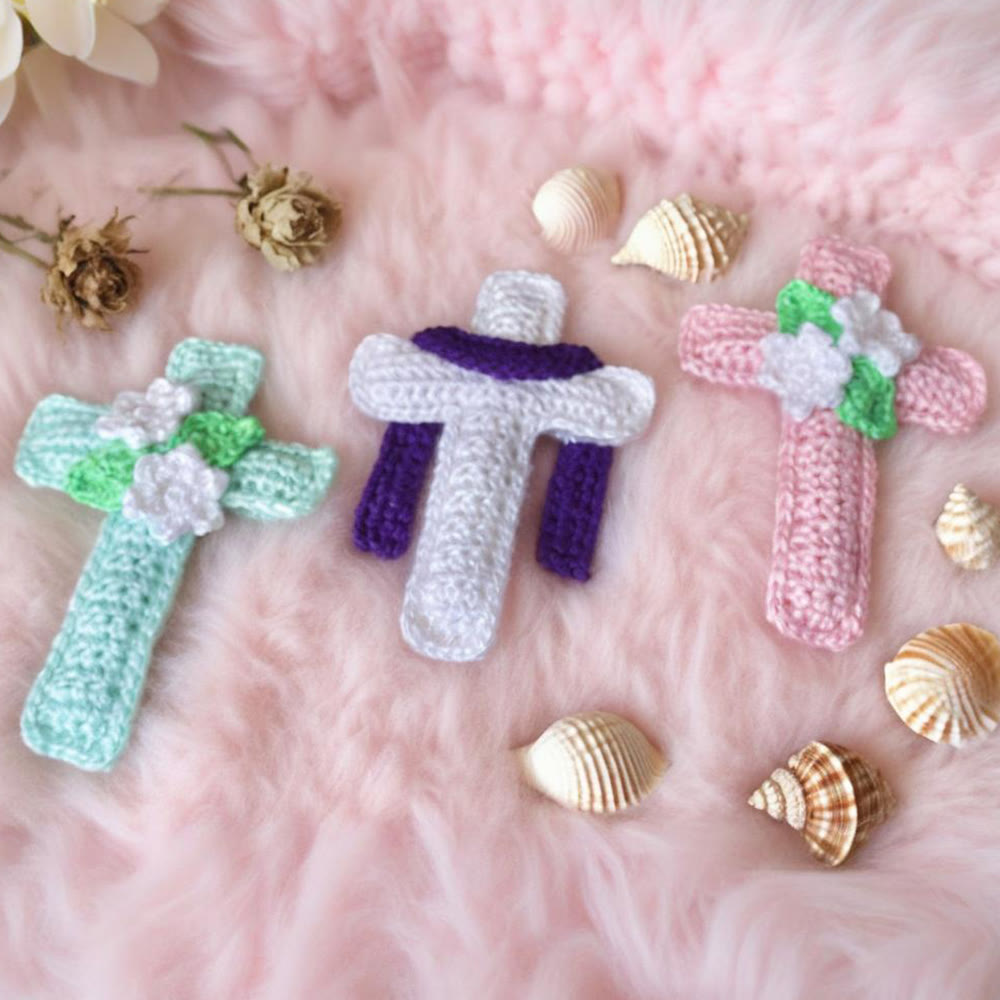 Diy Handmade Cross Crochet  Kit - Easter Needle Work | Christian Handicraft - image 2