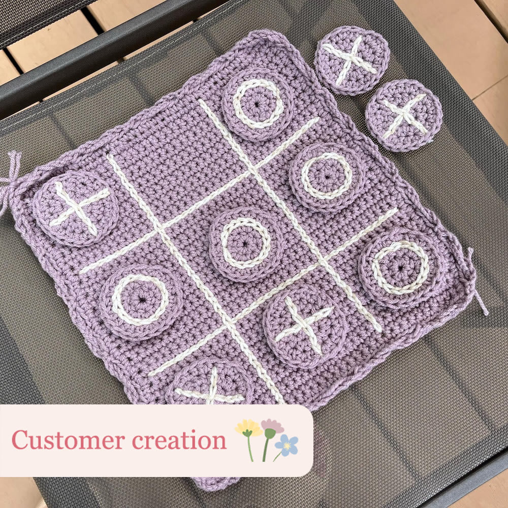 Diy Handmade Tic-tac-toe Game Board Crochet  Kit - Nice Travel Game | Unique Needle Craft - image 4