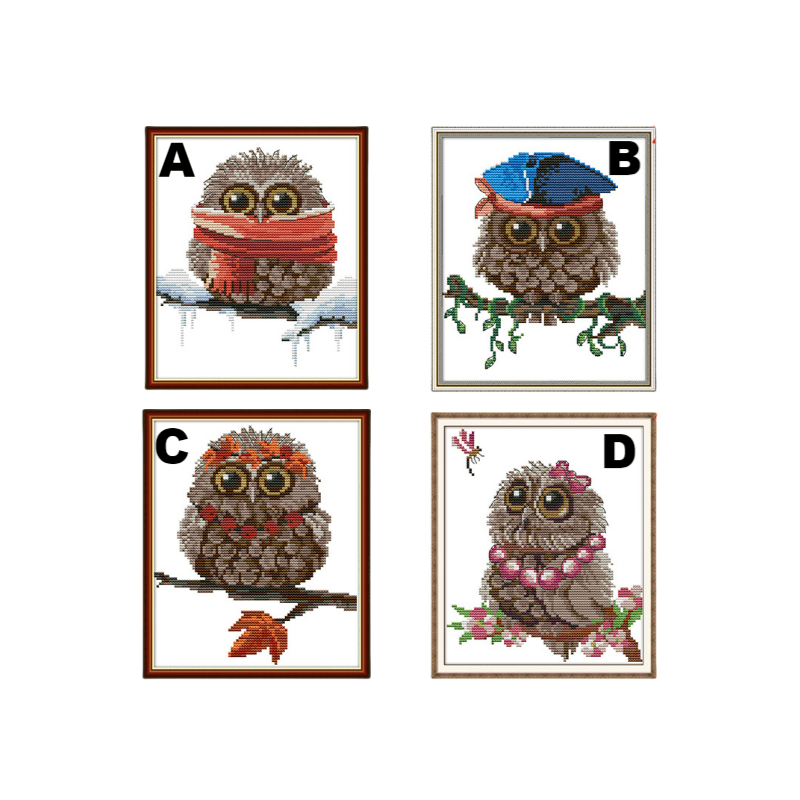 Cross Stitch Kit - Owl Series | Nice Gifts For Bird Lovers - D - image 4