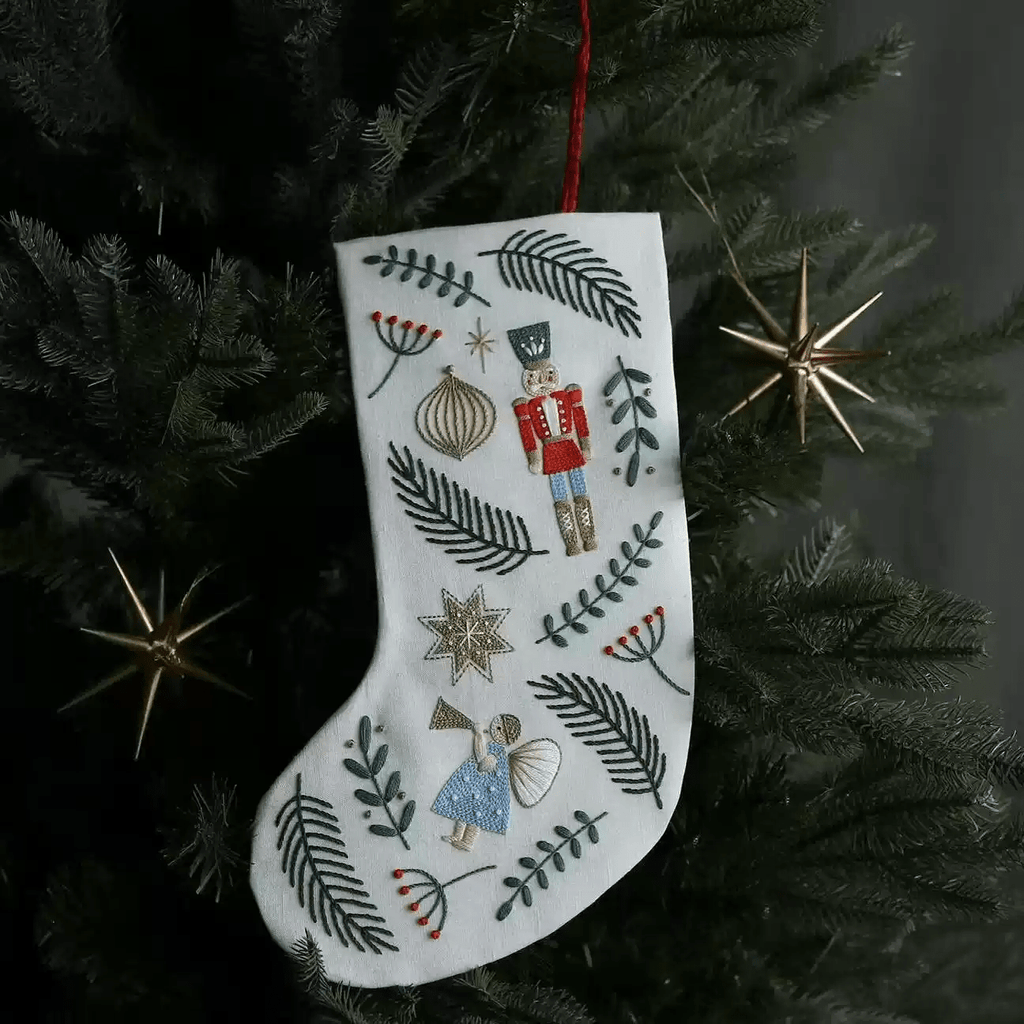 Embroidery Christmas Sock Kit | Christmas Tree Ornament | Diy Unique Christmas Gifts - Embroidery Christmas Sock Kit - image 0