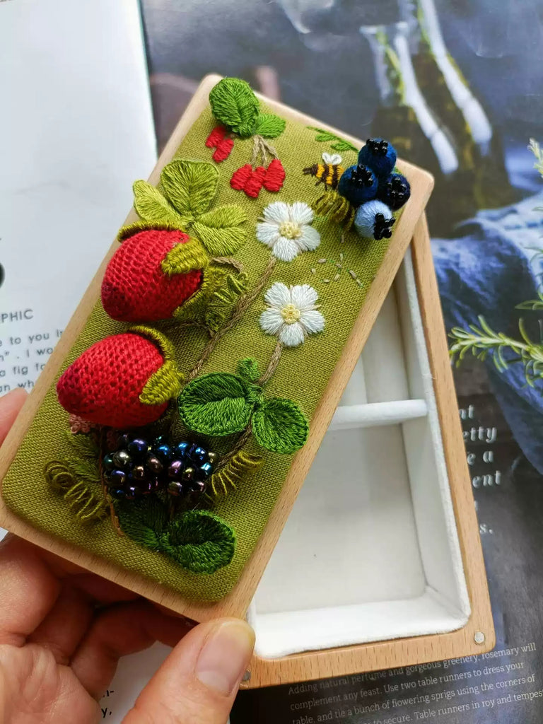 Embroidery Jewelry Box Kit | Great Handmade Gifts For Friends | Creative Needle Craft - image 2
